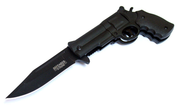 Defender-Xtreme Spring Assist Gun Folding Knife SKU 6732