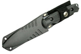 Defender-Xtreme Hunting Knife w/Sheath Black Steel Blade/Black Handle SKU 8418