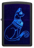 Spiritual Cat Design Blacklight Zippo Lighter