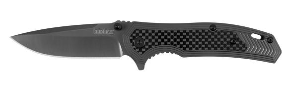 Kershaw Fringe A/O Frame Lock Knife Gray SS/Carbon Fiber SKU 8310