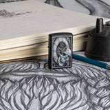 Zippo 218 Skull Clock Design Lighter SKU 29854-000003