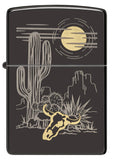 Zippo Western Design High Polish Black Windproof Lighter