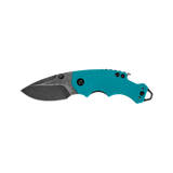Kershaw Shuffle Liner Lock Multi-Tool Knife Blackwash 8Cr13MoV Steel Blade/Teal Nylon Handle with K-Texture Grip SKU KS8700TEALBW
