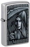Grim Beauty Design Street Chrome Zippo Lighter