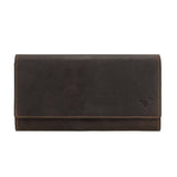 Charlotte Leather Wallet in Brown