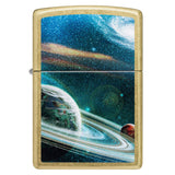 Zippo Space Rings Design Street Brass Windproof Lighter