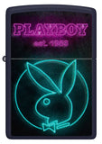 Zippo Playboy Neon Design Navy Matte Windproof Lighter