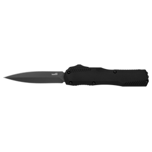 Kershaw Livewire MagnaCut Auto OTF Knife Black Double Edge CPM-MagnaCut Stainless Steel Blade/Black Alum. Handle SKU 9000DE/KS9000DE