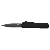 Kershaw Livewire MagnaCut Auto OTF Knife Black Double Edge CPM-MagnaCut Stainless Steel Blade/Black Alum. Handle SKU 9000DE/KS9000DE