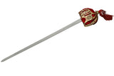41" Scottish Broad Sword w/Metal Scabbard Stainless-Steel Blade/Brass Basket with Red Velvet SKU 911786