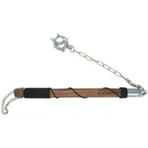 Single Ball Mace 31.25" Overall Wood Handle SKU KT-1865-1