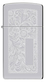 Zippo Slim® High Polish Chrome Venetian® Windproof Lighter