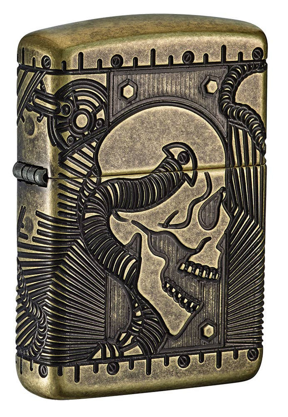 Zippo Steampunk Skull Lighter SKU 29268-000001