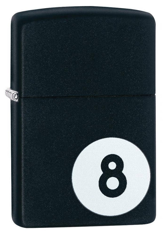 Zippo 218 Black 8-Ball Lighter SKU 28432-000003