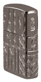 Zippo Reverse Carve Armor® Black Ice® Windproof Lighter