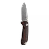 Benchmade Hunt Grizzly Creek Folder Wood AXIS Lock Knife w/ Gut Hook SKU 15060-2