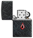 Zippo Crystal Design Armor® Black Matte Windproof Lighter