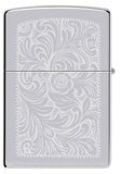 Zippo High Polish Chrome Venetian® Windproof Lighter