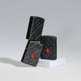 Zippo Crystal Design Armor® Black Matte Windproof Lighter