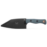 Benchmade Station Knife Fixed Blade w/Sheath Black CPM 154 Stainless-Steel Blade/Monitor Green Anodized Aluminum Handle SKU 4010BK-2501