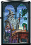Wizard's Emissary Black Matte Zippo Lighter