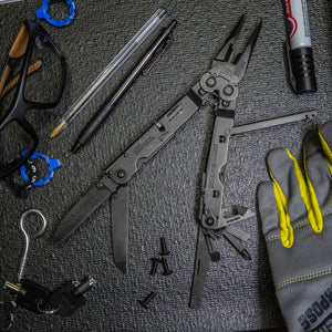 SOG PowerAssist Multitool w/Sheath Black Oxide 420 Stainless-Steel 16 Tools in all SKU SOG-B66N-CP