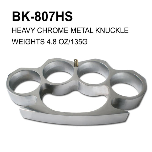 Belt Buckle/Paperweight Knuckles Silver Metal SKU BK-807HS