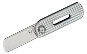 Boker Ovalmoon Swivel Pocket Knife Silver Aluminum SKU 01BO498
