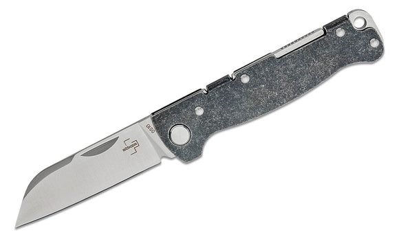 Boker Atlas Backlock Sheepsfoot Knife Black Steel SKU 01BO867