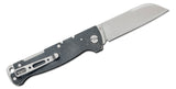 Boker Atlas Backlock Sheepsfoot Knife Black Steel SKU 01BO867
