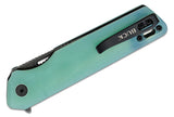 Buck 239 Infusion Liner Lock Knife 7Cr SS Blade/Teal (Jade) G10 Handle SKU 0239GRS1-B