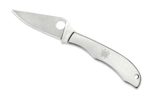 Spyderco HoneyBee Mini Slip Joint Knife 3Cr13MoV Stainless-Steel Blade/Stainless-Steel Handle SKU C137P