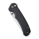 Civivi Brazen Button Lock Folding Knife Stonewash 14C28N Sandvik Stainless Blade/Black G10 Handle SKU CIVC19059C1