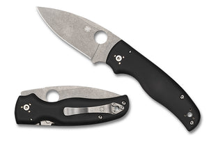 Spyderco Shaman Compression Lock Knife Plain Edge/Black G10 SKU C229GP