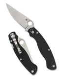 Spyderco Military 2 Compression Lock Knife Plain S30V Stainless-Steel Blade/Black G10 Handle SKU C36GP2