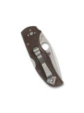 Spyderco Native 5 Lockback Knife Stonewash CPM-15V Steel Blade/Brown FRN Handle SKU C41PBN15V5