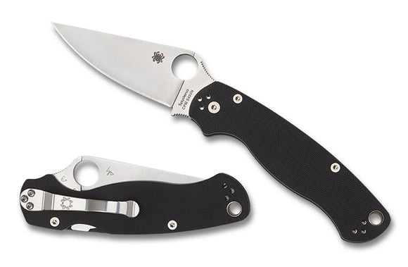 Spyderco Paramilitary 2 Compression Lock Knife CPM-S45VN Stainless-Steel Blade/Black G10 Handle SKU C81GP2