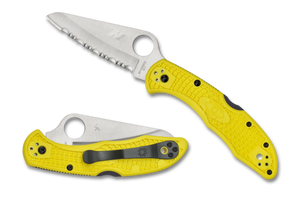 Spyderco SALT 2 FRN YELLOW SpyderEdge FULLY SERRATED C88SYL2