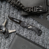 SOG Centi II Keychain Lock Back Knife Black Stainless-Steel Blade/Black Stainless-Steel Handle SKU SOG-CE1012-CP