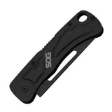 SOG Centi II Keychain Lock Back Knife Black Stainless-Steel Blade/Black Stainless-Steel Handle SKU SOG-CE1012-CP