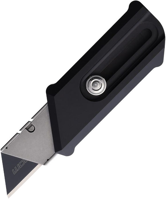 Chaves Knives C.H.U.B. Slipper Slide Lock Knife Comes with 1 Replacement Utility Blade Stonewash Stainless-Steel Blade Holder/Black Aluminum Handle SKU CHAV14244