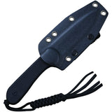 Civivi Elementum Fixed Blade Knife w/Sheath Black Stonewash D2 Tool Steel Blade/Black G10 Handle SKU CIVC2105A