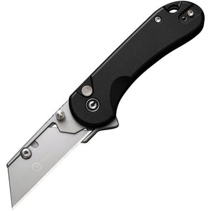 Civivi Elementum Utility Button Lock Knife 6Cr Stainless Steel Blade/Black Alum. Handle SKU CIVC23039B1