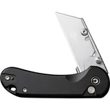 Civivi Elementum Utility Button Lock Knife 6Cr Stainless Steel Blade/Black Alum. Handle SKU CIVC23039B1