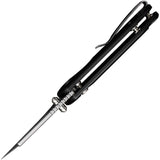 Civivi Elementum Utility Button Lock Knife 6Cr Stainless Steel Blade/Black Alum. Handle SKU CIVC23039B1