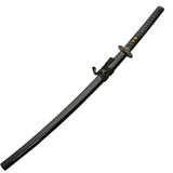 Rite Edge Noble Katana w/Stand 41" Overall Black Stonewash Finish Steel Blade/Black Cord Wrapped Handle SKU CN926976