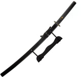 Rite Edge Noble Katana w/Stand 41" Overall Black Stonewash Finish Steel Blade/Black Cord Wrapped Handle SKU CN926976