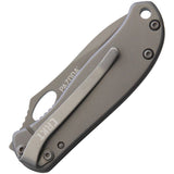 Columbia River Pazoda 2 Frame Lock Knife Plain TiNi 8Cr13MoV Steel Blade/Stainless-Steel Handle SKU CRKT 6470/CR6470