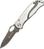 Columbia River Pazoda 2 Frame Lock Knife Plain TiNi 8Cr13MoV Steel Blade/Stainless-Steel Handle SKU CRKT 6470/CR6470