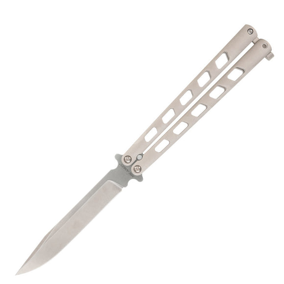 Cold Steel Arc Angel Balisong Butterfly Knife Polished Satin CPM-S35VN Stainless Steel Blade/Mill Blasted Alum. Handle SKU CS-FL-43ARC